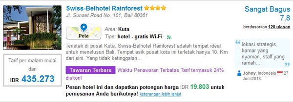 Promo-Swiss-Belhotel-Rainforest