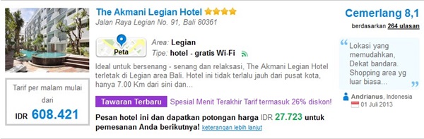 Promo-The-Akmani-Legian-Hotel